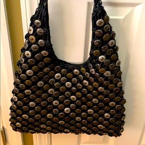 Vintage coin decorated handbag